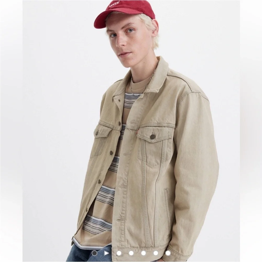 ❤️🔥FIRM PRICE❤️🔥Levi’s Premium Relaxed Fit Trucker Jacket - Picture 4 of 9